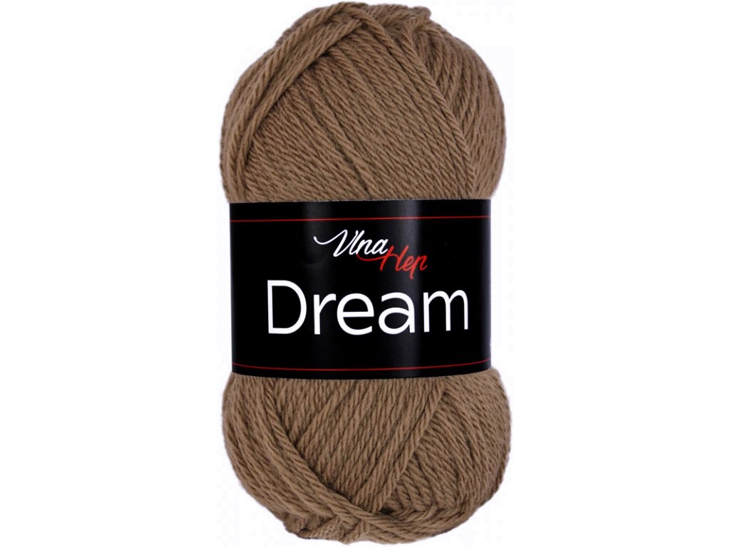 VLNA-HEP Dream - 125 m / 50 g 2. barva: hnědá, 4. číslo barvy: 6406