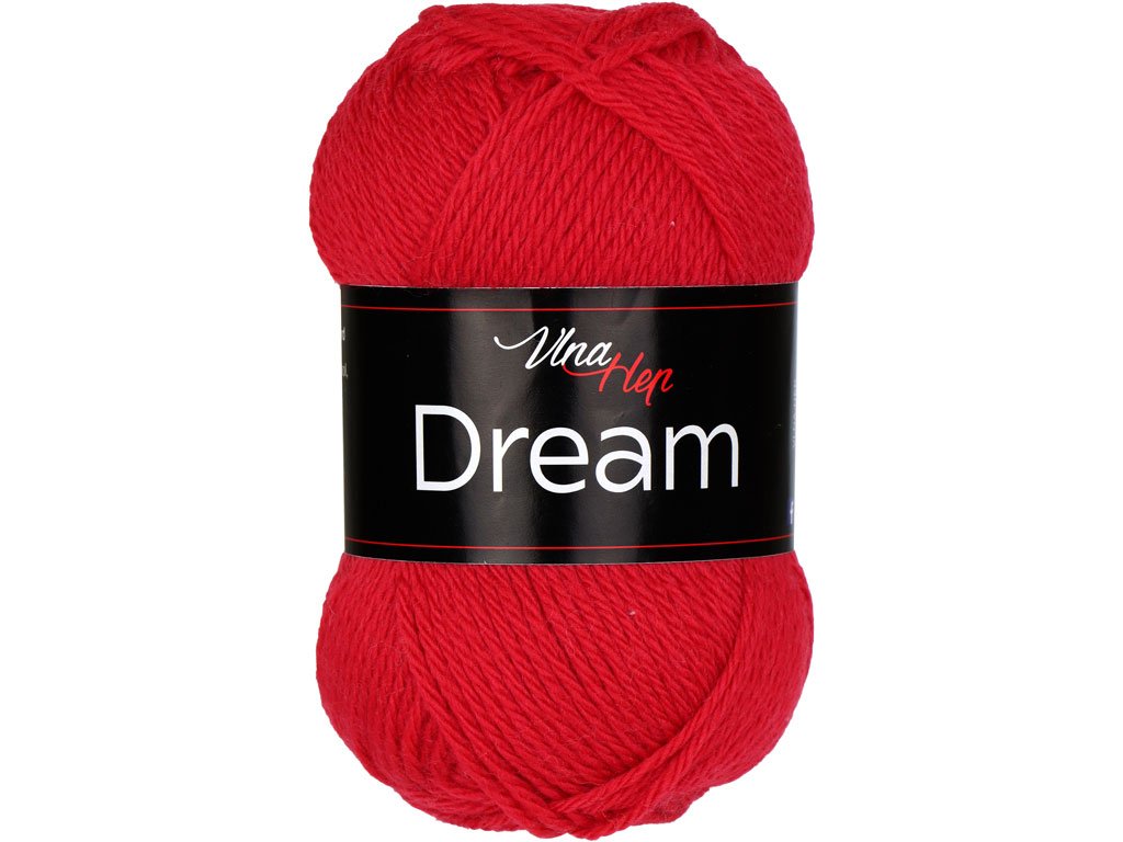 VLNA-HEP Dream - 125 m / 50 g 2. barva: červená, 4. číslo barvy: 6416