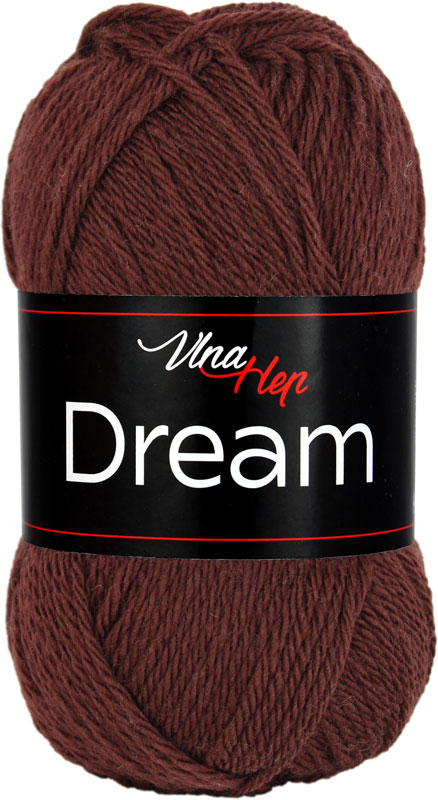 VLNA-HEP Dream - 125 m / 50 g 2. barva: čokoládová, 4. číslo barvy: 6407