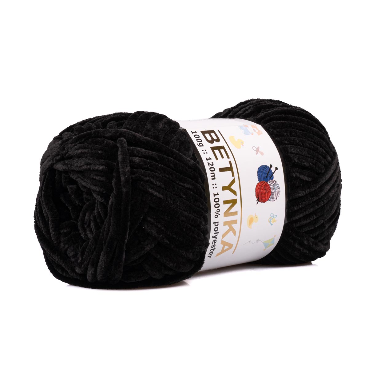 Betynka - 120 m / 100 g 2. barva: černá, 4. číslo barvy: 311