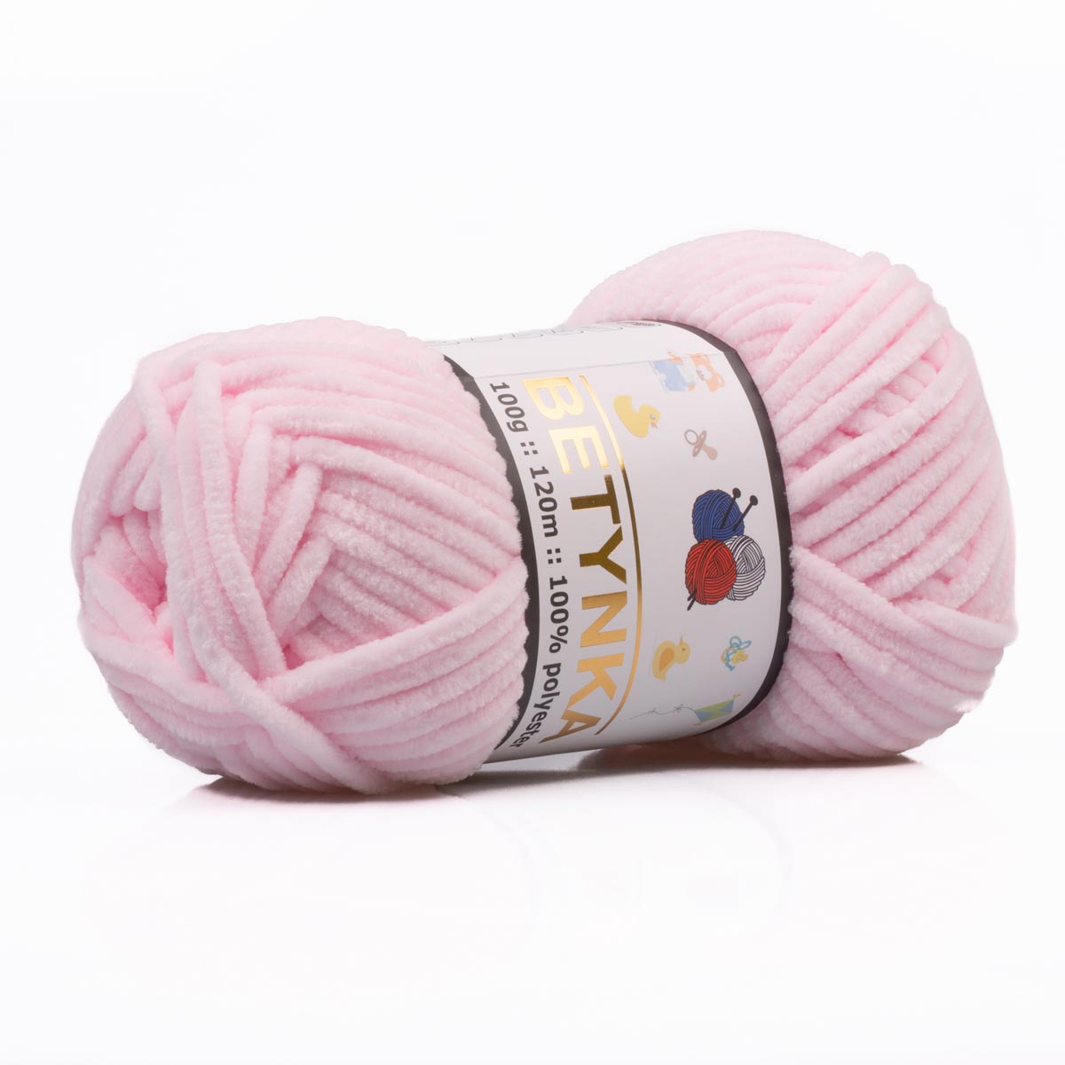 Betynka - 120 m / 100 g 2. barva: ledová růžová, 4. číslo barvy: 303