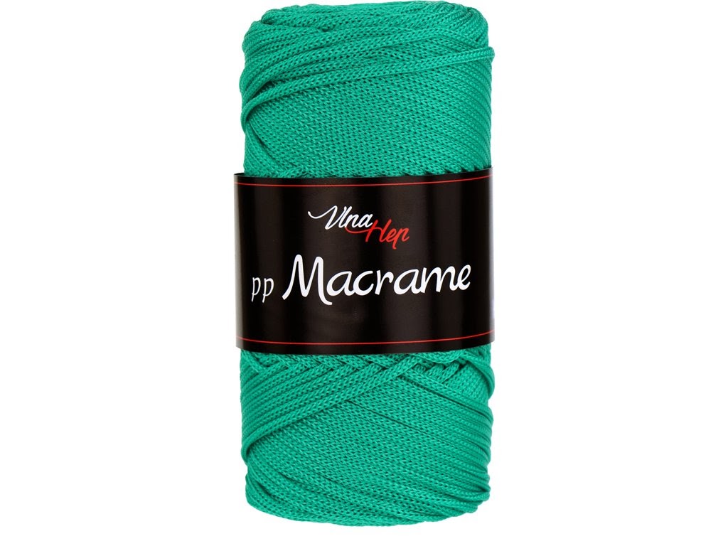 PP MACRAME VLNA-HEP - 85 m / 100 g 2. barva: smaragdová, 4. číslo barvy: 4132
