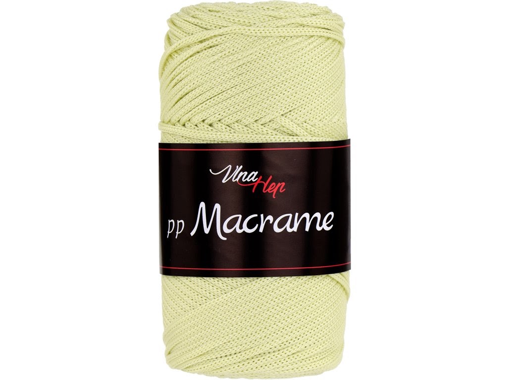 PP MACRAME VLNA-HEP - 85 m / 100 g 2. barva: lipová zeleň, 4. číslo barvy: 4176