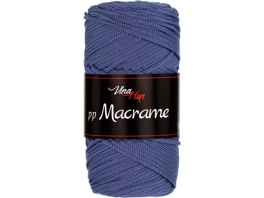 PP MACRAME VLNA-HEP - 85 m / 100 g 2. barva: jeansová ( denim ), 4. číslo barvy: 4113