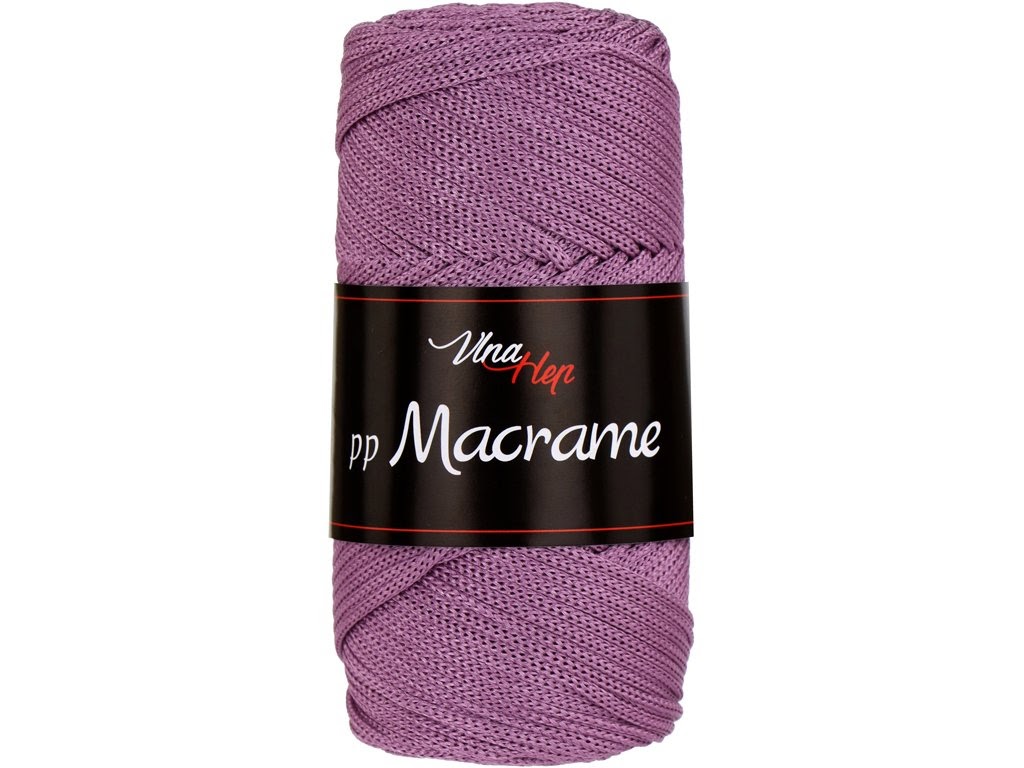 PP MACRAME VLNA-HEP - 85 m / 100 g 2. barva: švestková světlejší, 4. číslo barvy: 4058