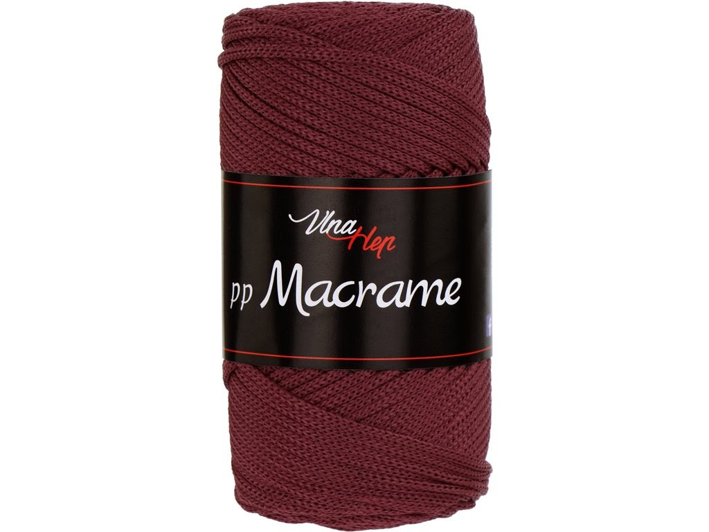 PP MACRAME VLNA-HEP - 85 m / 100 g 2. barva: bordó, 4. číslo barvy: 4031
