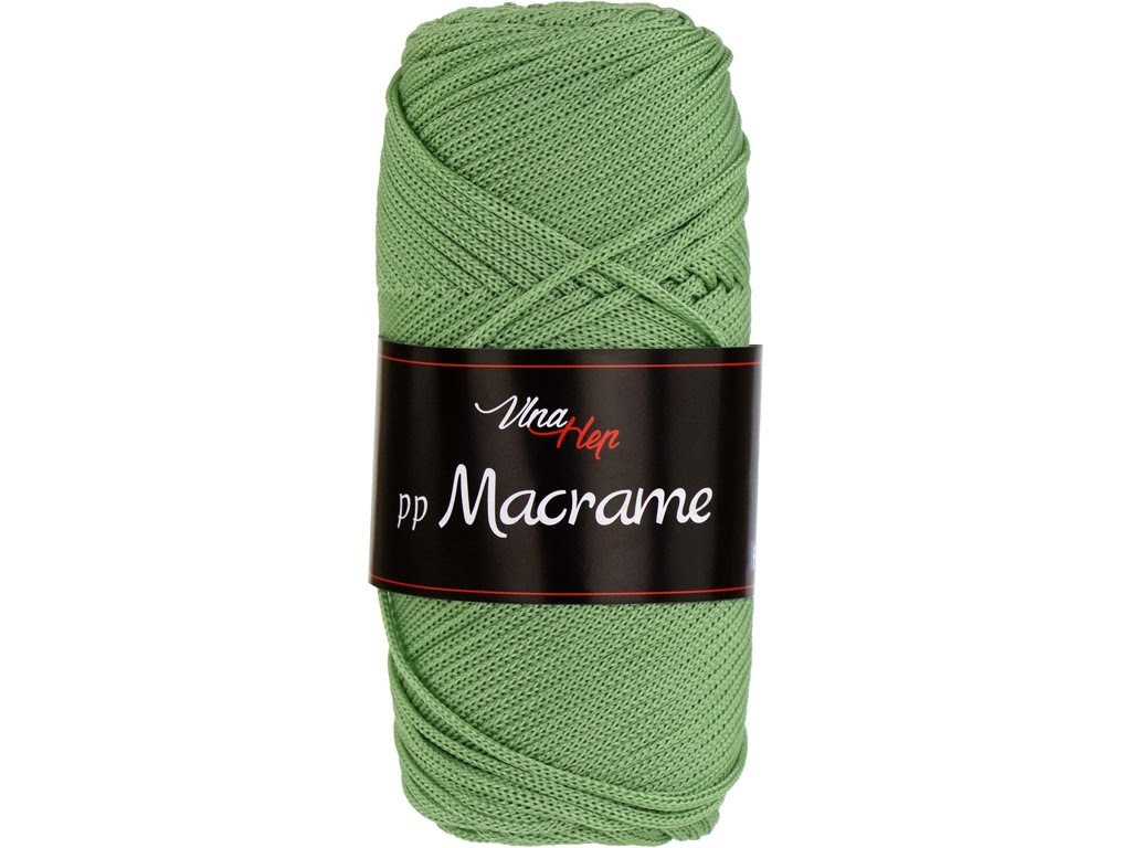 PP MACRAME VLNA-HEP - 85 m / 100 g 2. barva: zelená, 4. číslo barvy: 4149