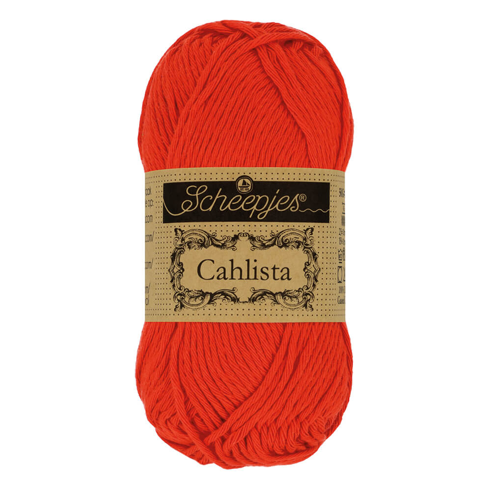 SCHEEPJES Cahlista - 85 m / 50 g 2. barva: rumělková, 4. číslo barvy: 390