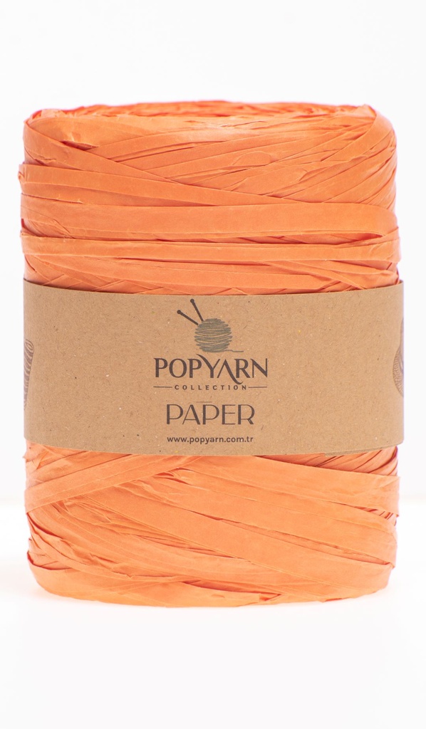 POP YARN Paper - 360 m / 250 g 2. barva: oranžová, 4. číslo barvy: 506