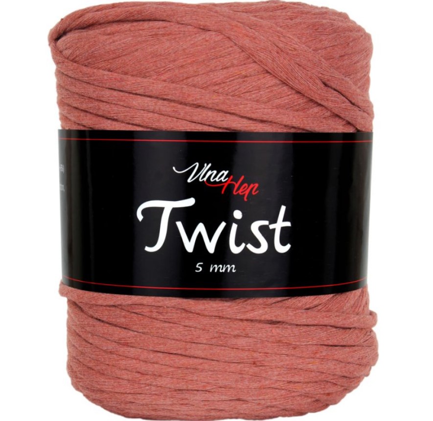 VLNA-HEP Twist 5 mm - 150 m / 500 g 2. barva: rezavá, 4. číslo barvy: 8207
