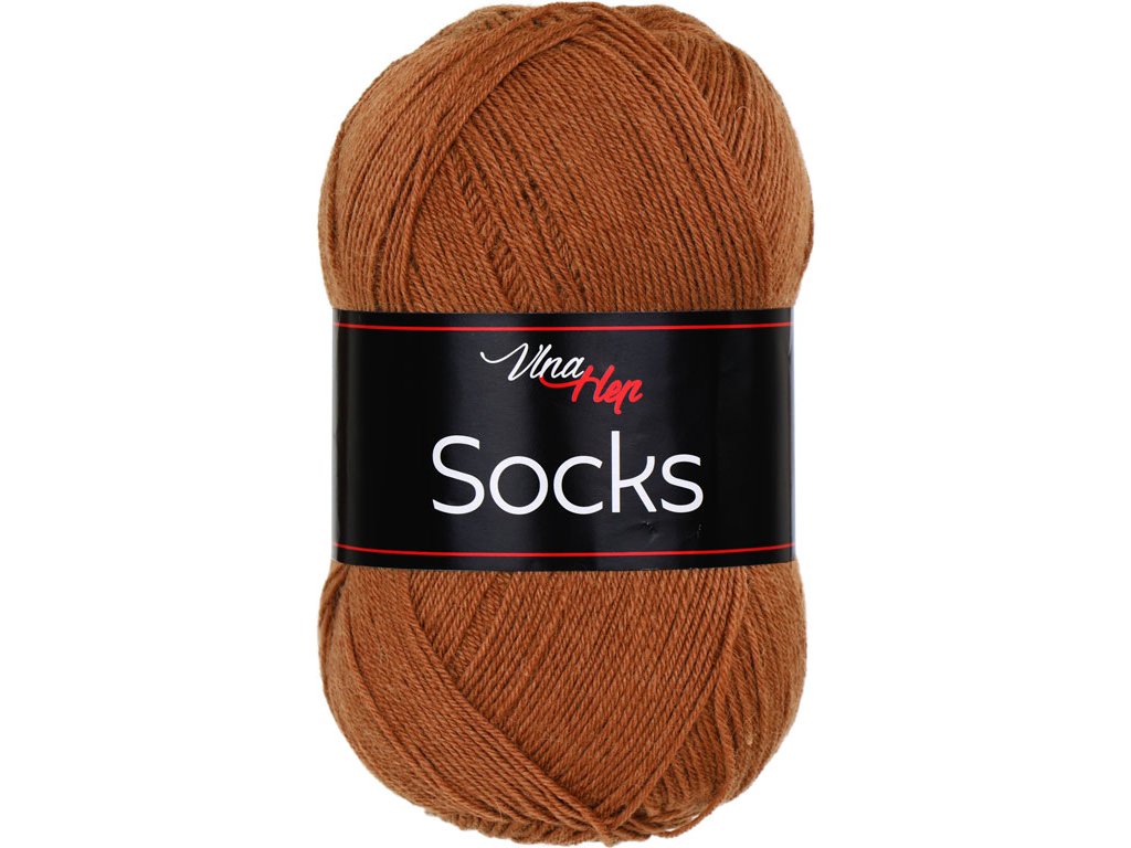 VLNA-HEP Socks - 420 m / 100 g 2. barva: pálená umbra, 4. číslo barvy: 61054