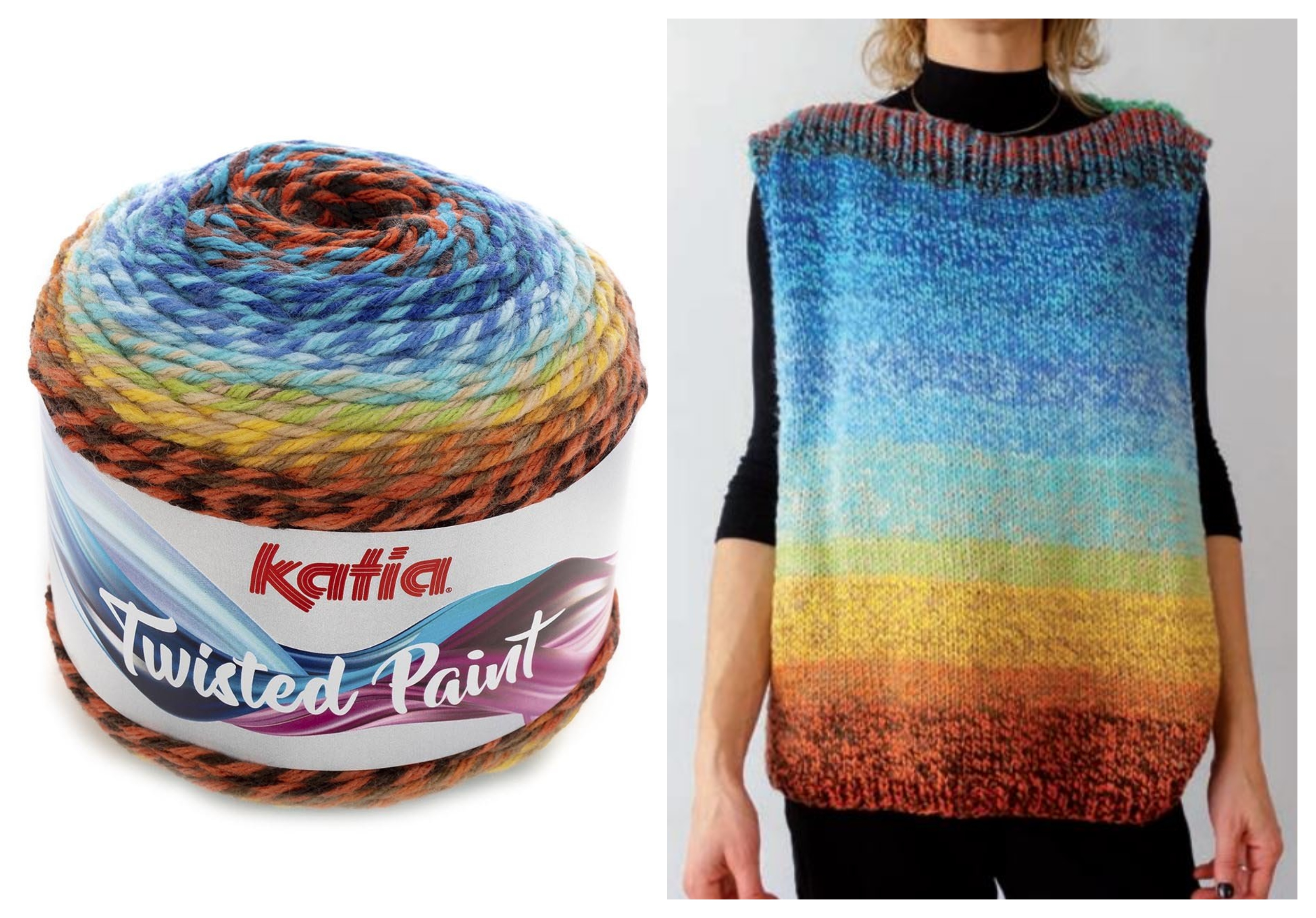 KATIA Twisted Paint - 240 m / 150 g 4. číslo barvy: 156