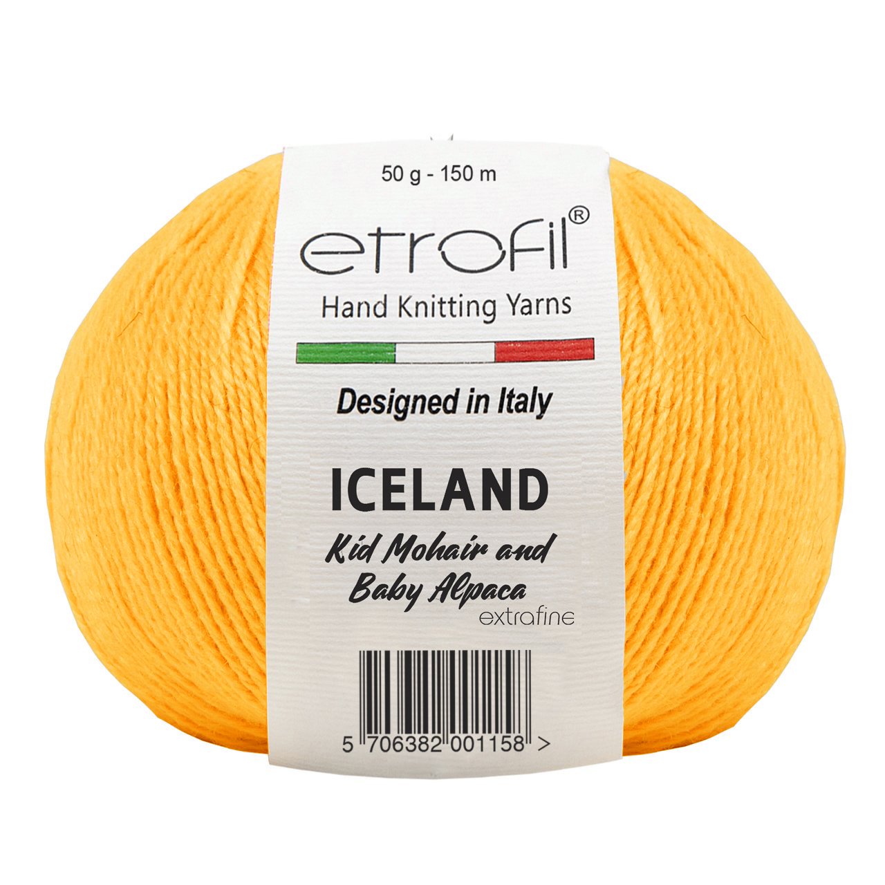 ETROFIL Iceland - 250 m / 50 g 2. barva: hořčicová, 4. číslo barvy: 70420