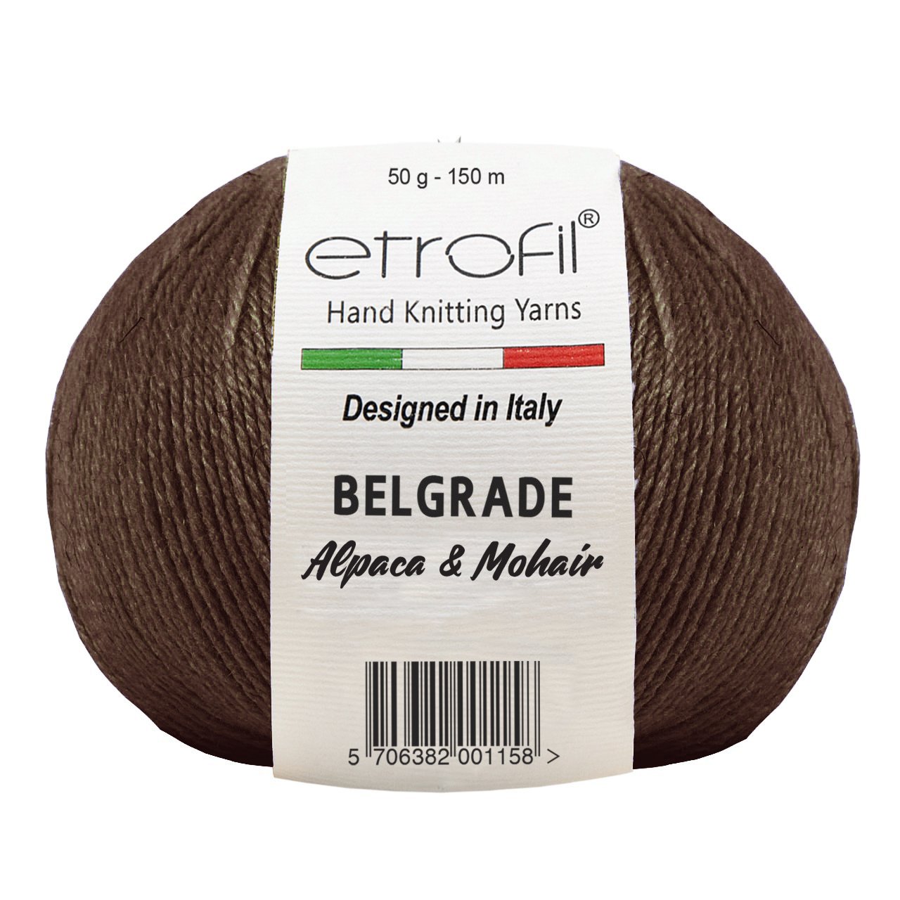 ETROFIL Belgrade - 125 m / 50 g 2. barva: čokoládová, 4. číslo barvy: 70708