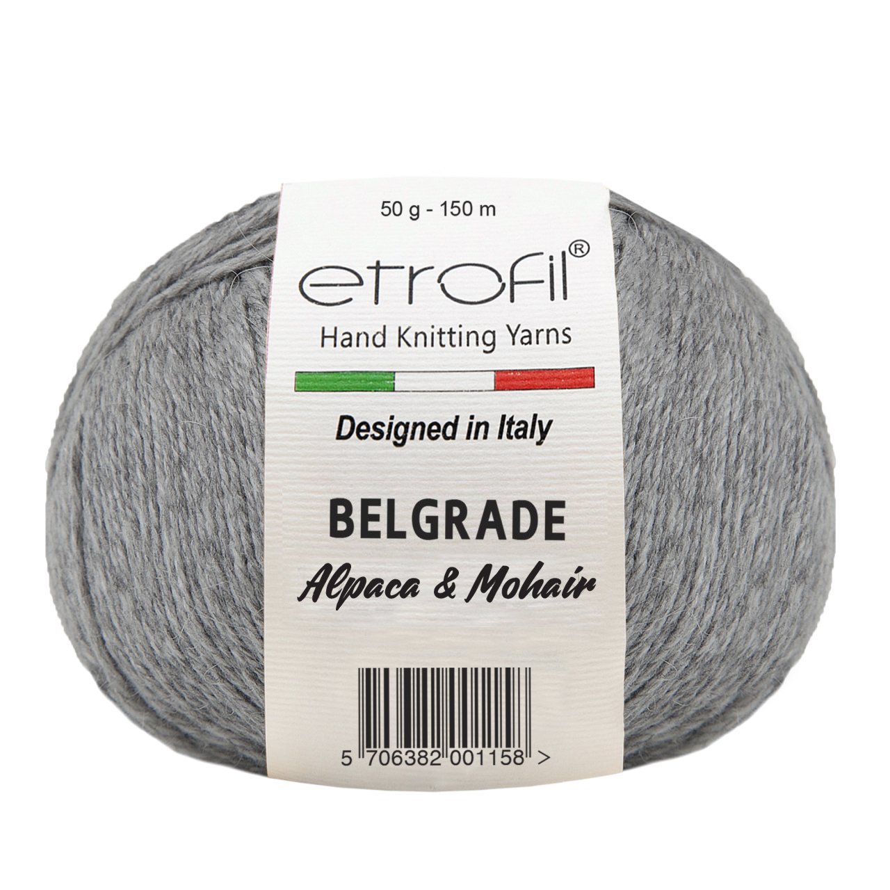 ETROFIL Belgrade - 125 m / 50 g 2. barva: šedá melange, 4. číslo barvy: 6005