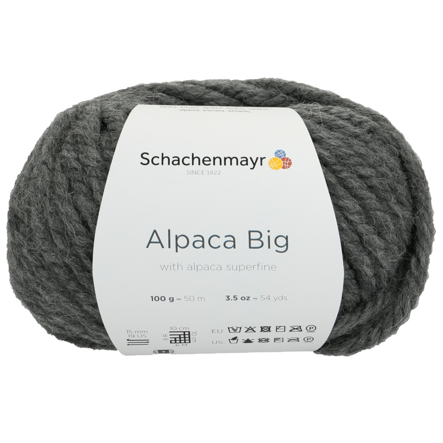 SCHACHENMAYR Alpaca Big - 50 m / 100 g 2. barva: graffitová, 4. číslo barvy: 98