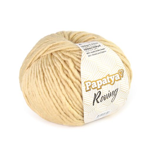 PAPATYA Roving - 100 m / 100 g 2. barva: pšeničná ( obilná ), 4. číslo barvy: 06