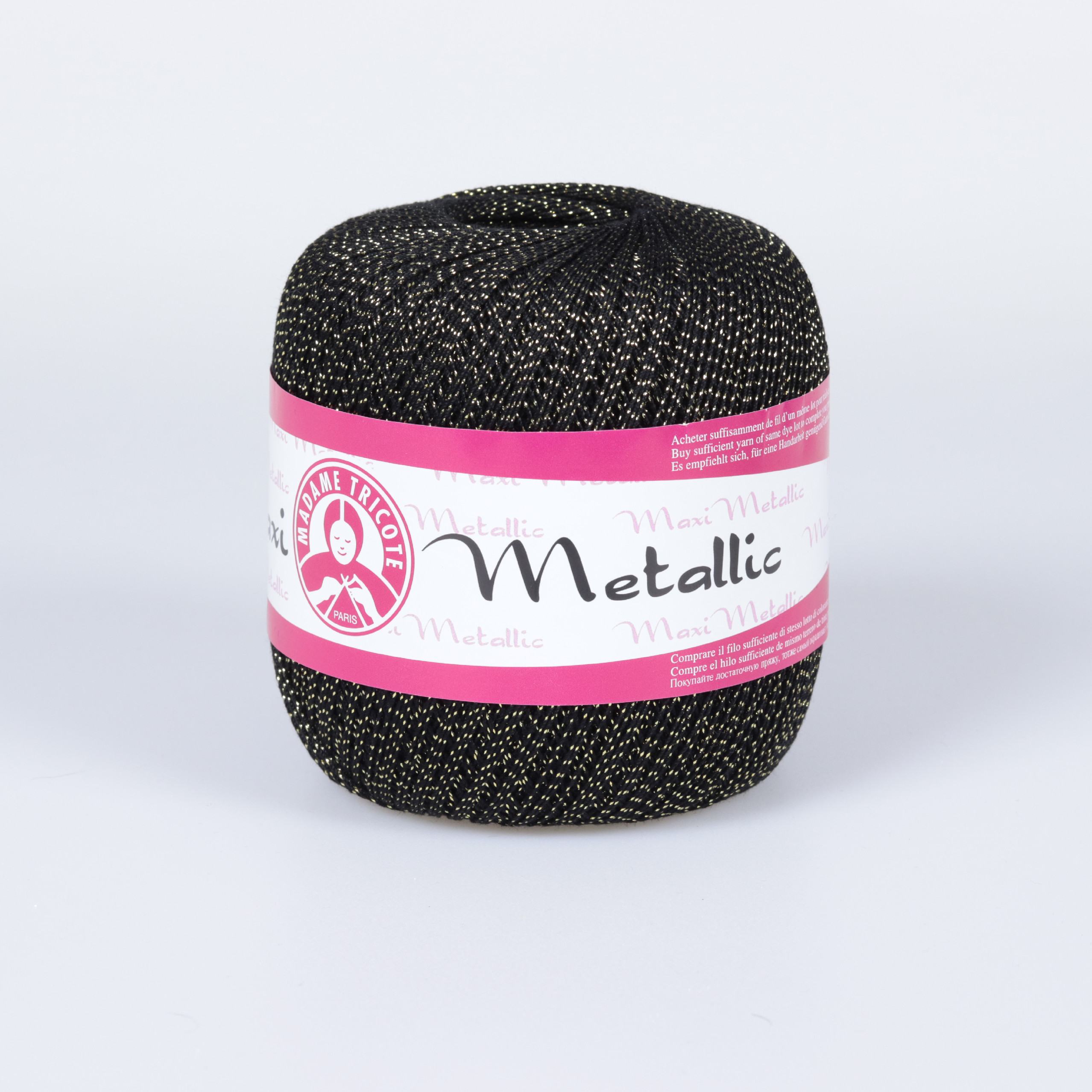MADAME TRICOTE PARIS Maxi - 565 m / 100 g 2. barva: černá - stříbrná, 4. číslo barvy: 1999