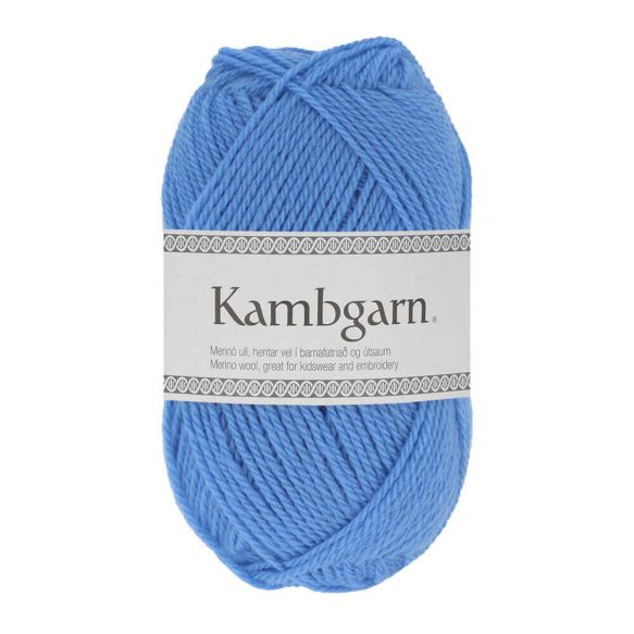 LOPI Kambgarn - 150 m / 50 g 2. barva: blankytně modrá ( nebeská ), 4. číslo barvy: 1215