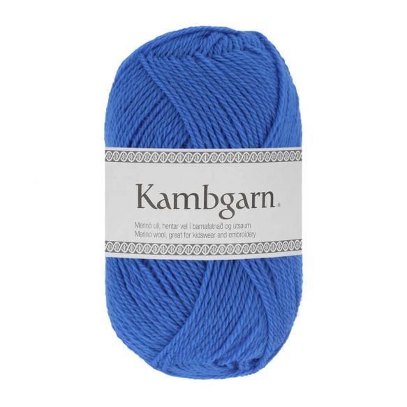 LOPI Kambgarn - 150 m / 50 g 2. barva: azurová, 4. číslo barvy: 1214