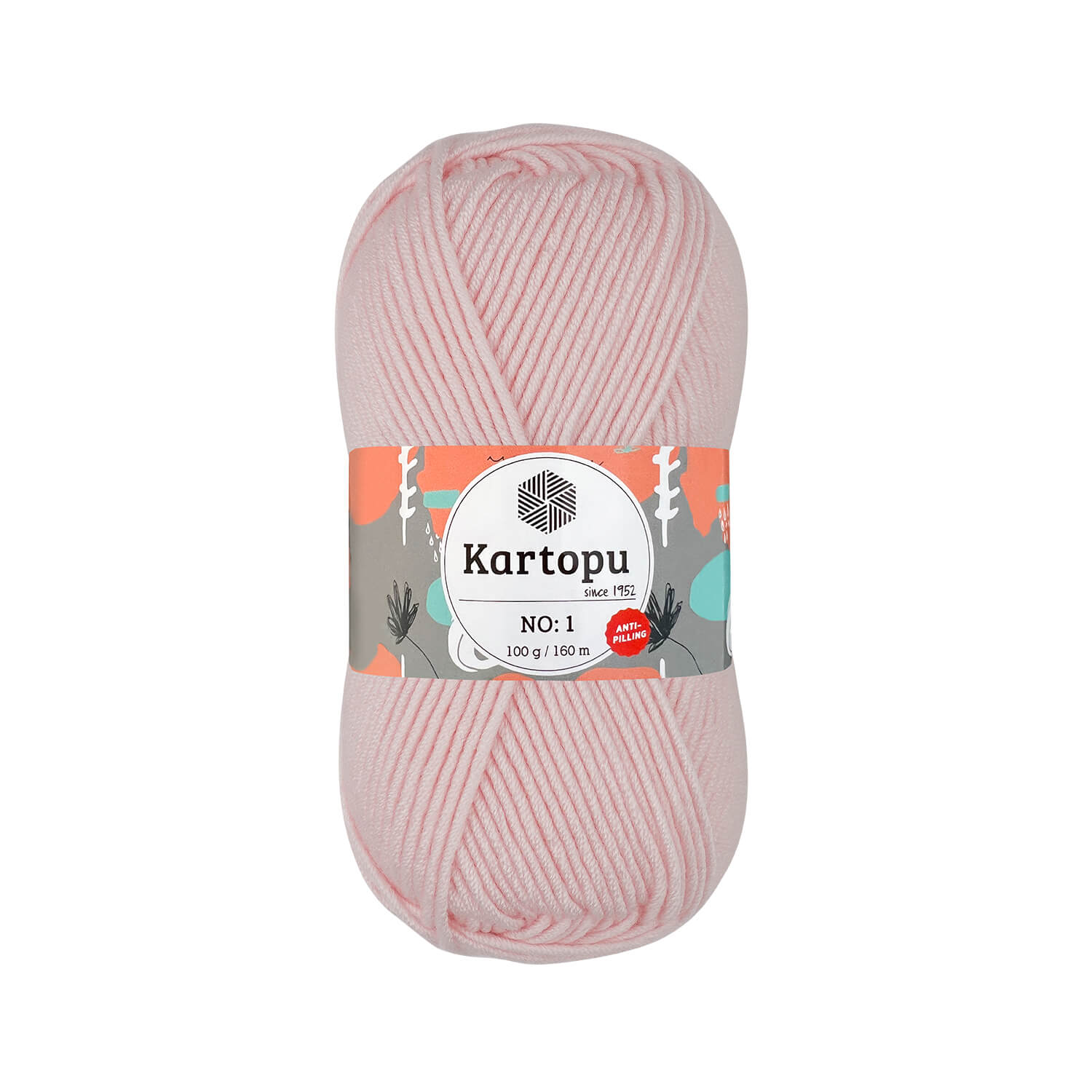 KARTOPU NO: 1 - 160 m / 100 g 2. barva: lasturová růžová, 4. číslo barvy: 255