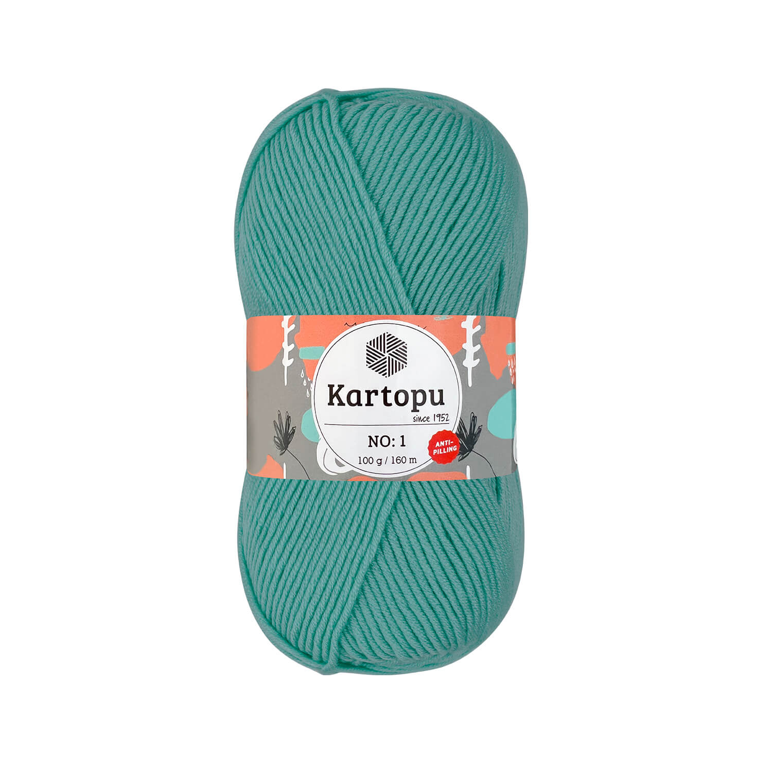KARTOPU NO: 1 - 160 m / 100 g 2. barva: mátová, 4. číslo barvy: 507