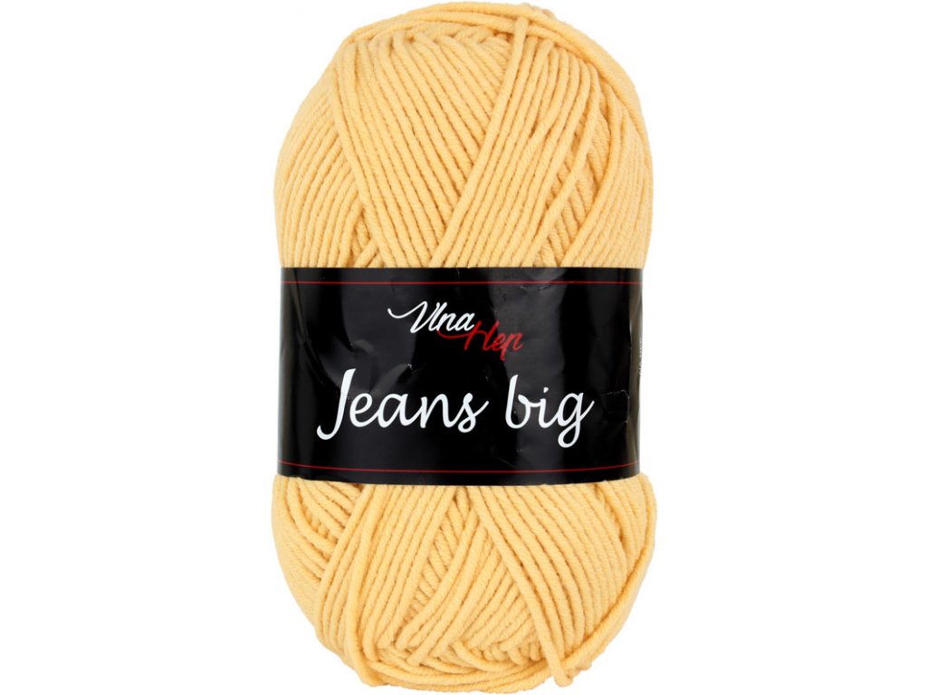 VLNA-HEP Jeans Big - 160 m / 100 g 2. barva: pšeničná ( obilná ), 4. číslo barvy: 8191