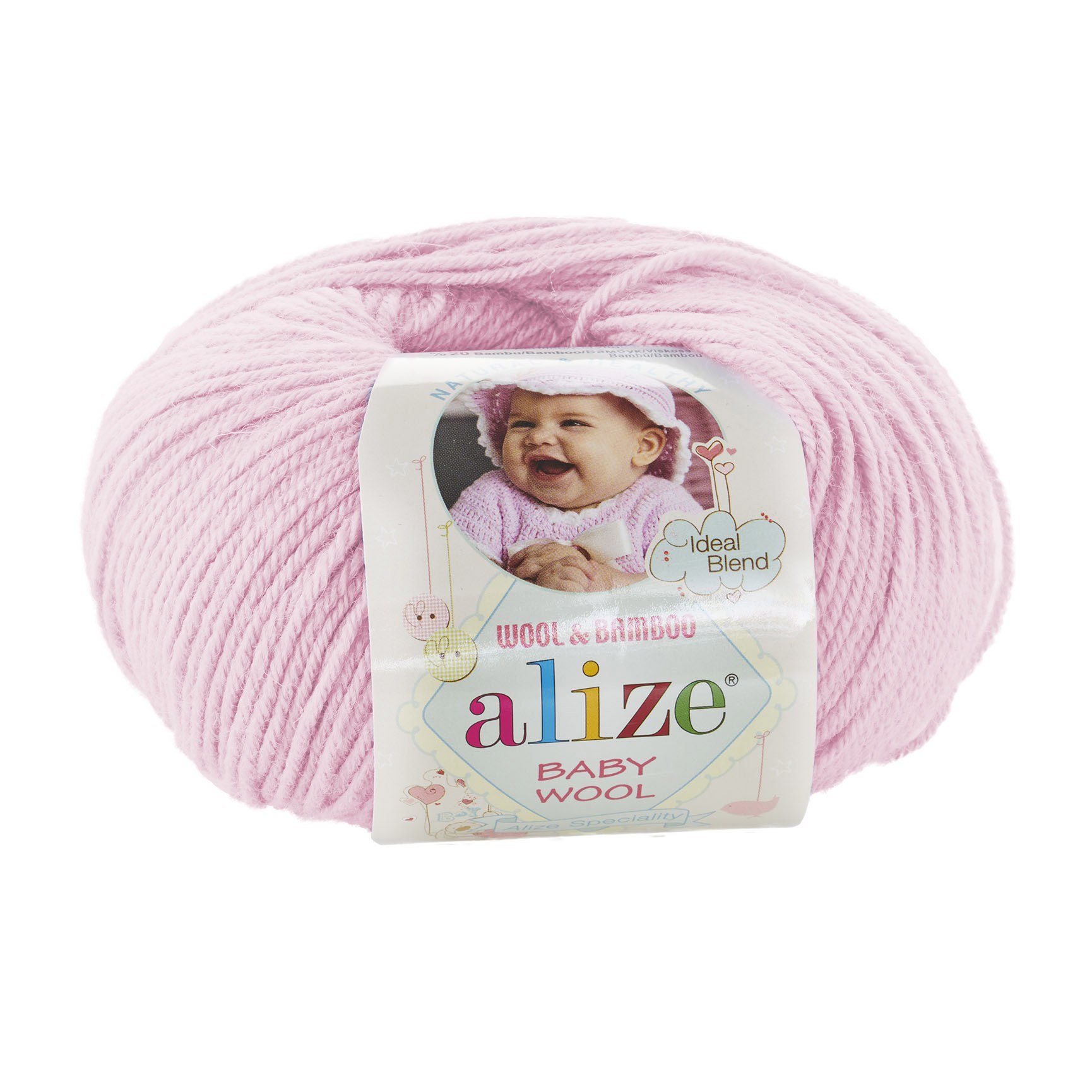 ALIZE Baby Wool - 175 m / 50 g 2. barva: lasturová růžová, 4. číslo barvy: 185