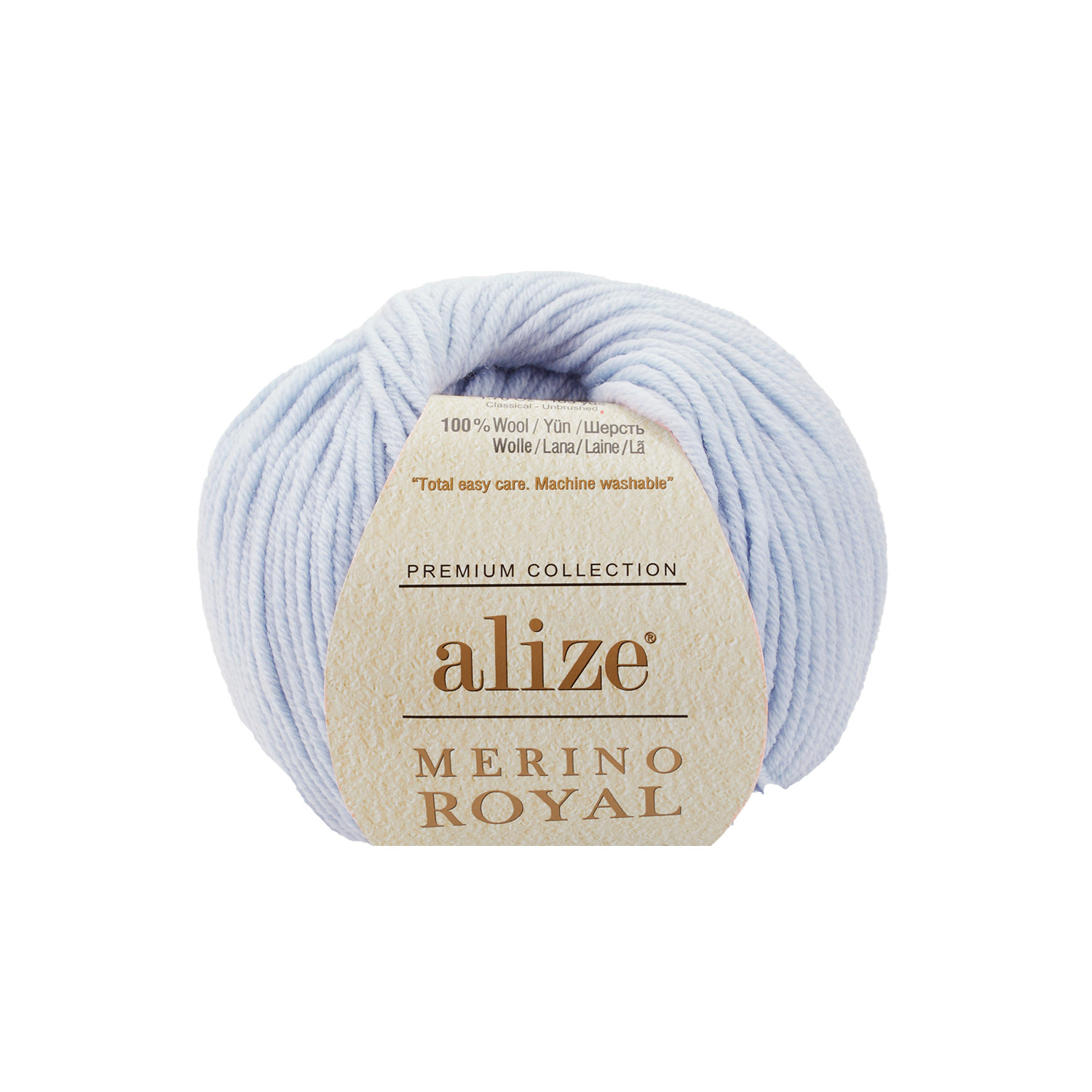 ALIZE Merino Royal - 100 m / 50 g 2. barva: ledově modrá, 4. číslo barvy: 480