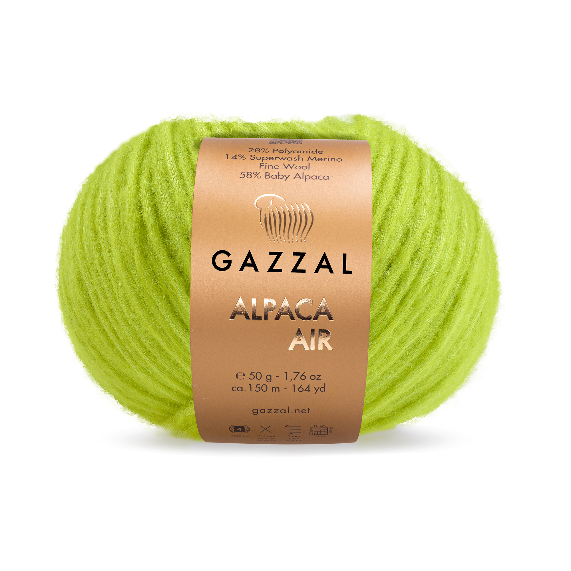GAZZAL Alpaca Air - 150 m / 50 g 2. barva: x, 4. číslo barvy: 92