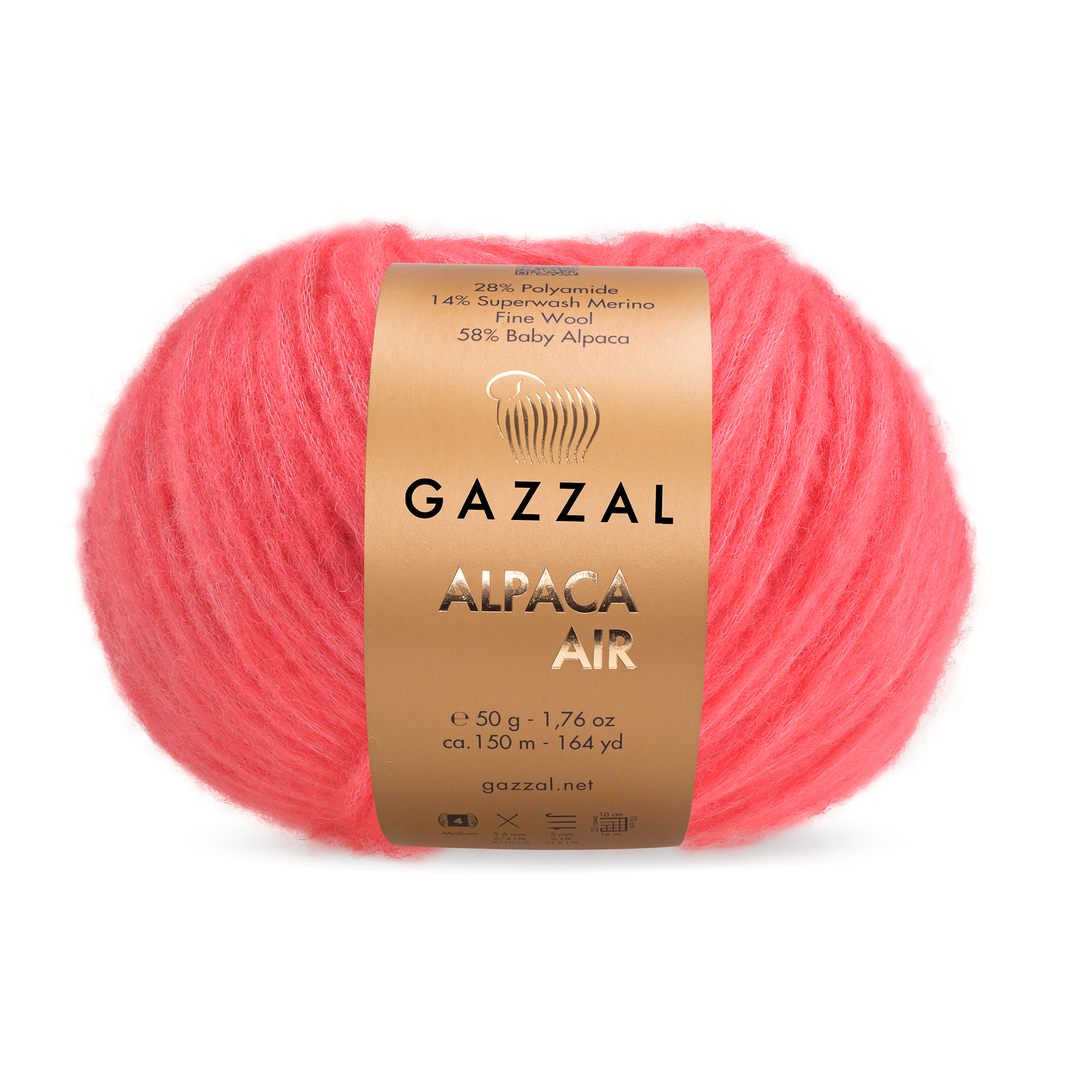 GAZZAL Alpaca Air - 150 m / 50 g 2. barva: x, 4. číslo barvy: 87