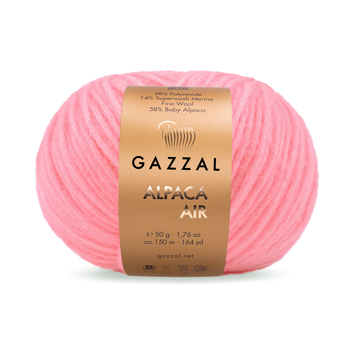 GAZZAL Alpaca Air - 150 m / 50 g 2. barva: x, 4. číslo barvy: 85