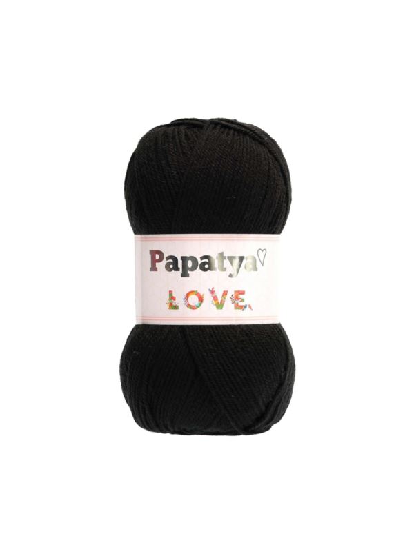 Papatya Love - 360 m / 100 g 2. barva: černá, 4. číslo barvy: 2000
