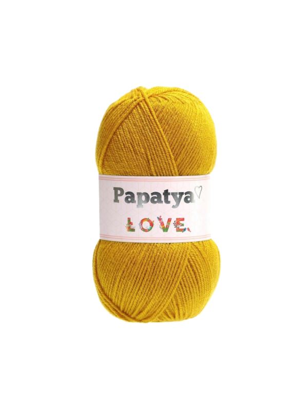 Papatya Love - 360 m / 100 g 2. barva: hořčicová, 4. číslo barvy: 8750