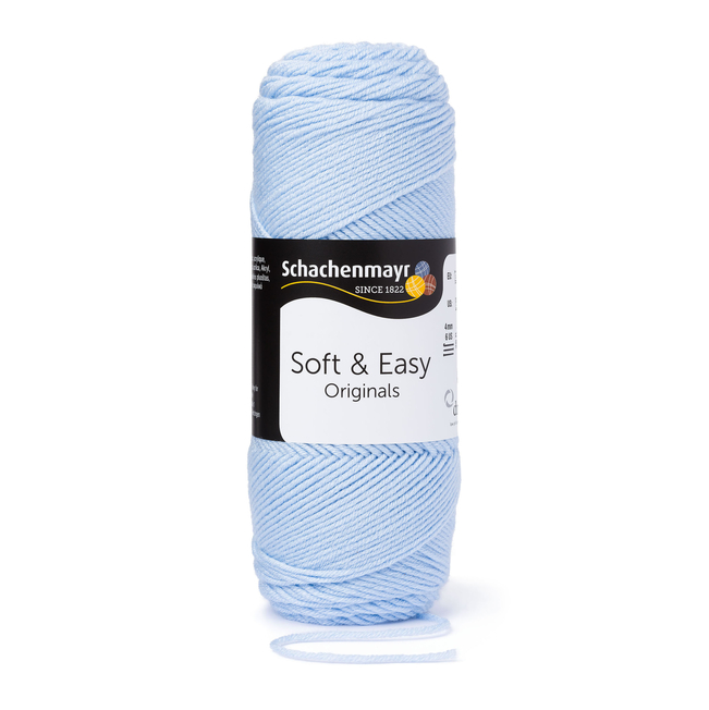 SCHACHENMAYR Soft & Easy - 235 m / 100 g 2. barva: blankytně modrá, 4. číslo barvy: 51