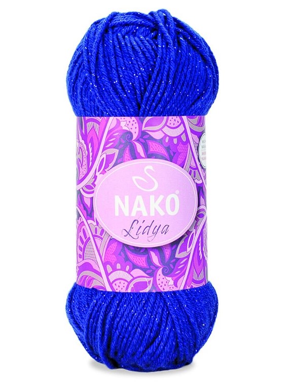 NAKO Lidya - 200 m / 100 g 2. barva: královská, 4. číslo barvy: 98518
