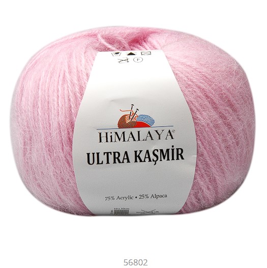 HIMALAYA Ultra Kasmir - 175 m / 50 g 2. barva: růžová, 4. číslo barvy: 56802