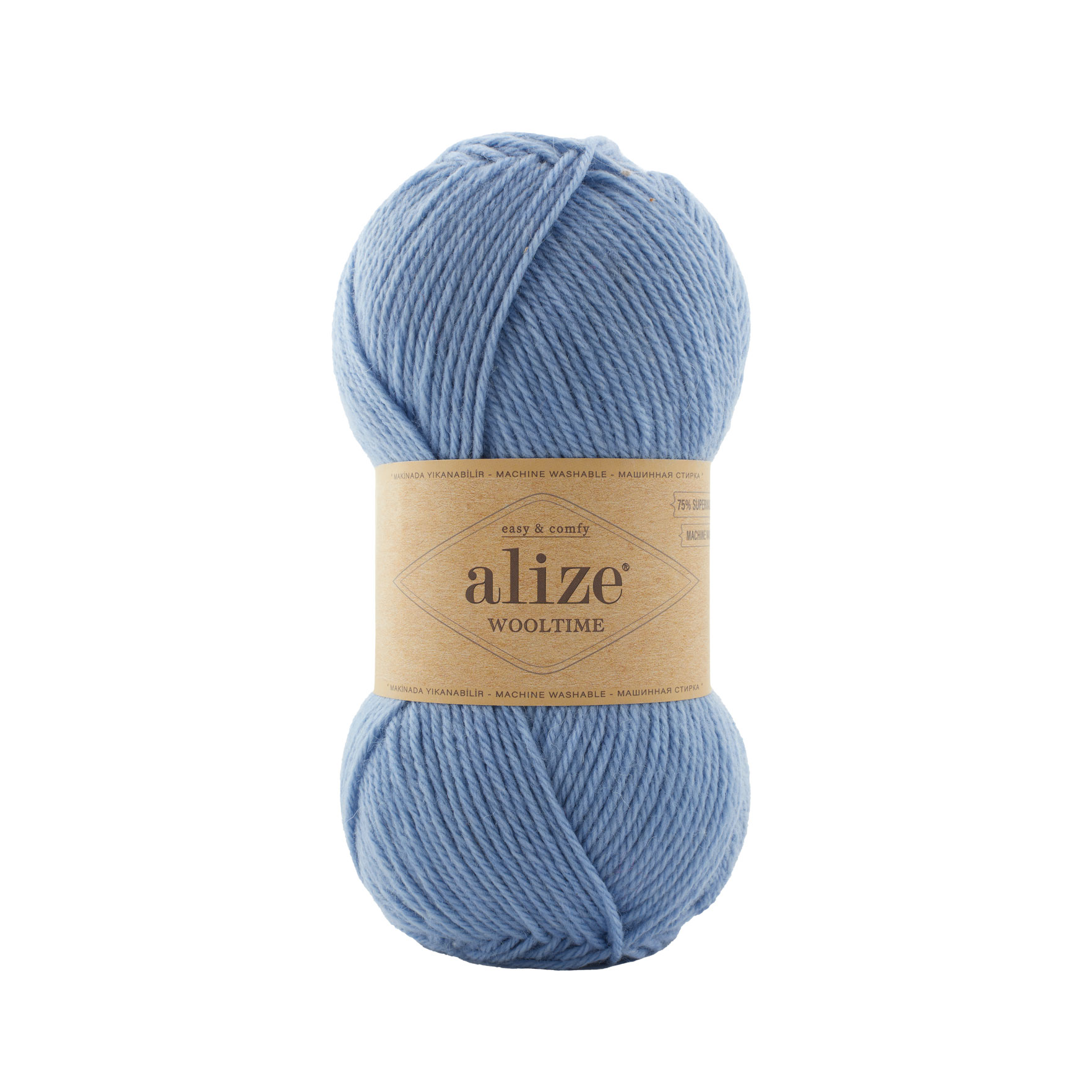 ALIZE Wooltime - 200 m / 100 g 2. barva: blankytně modrá ( nebeská ), 4. číslo barvy: 432
