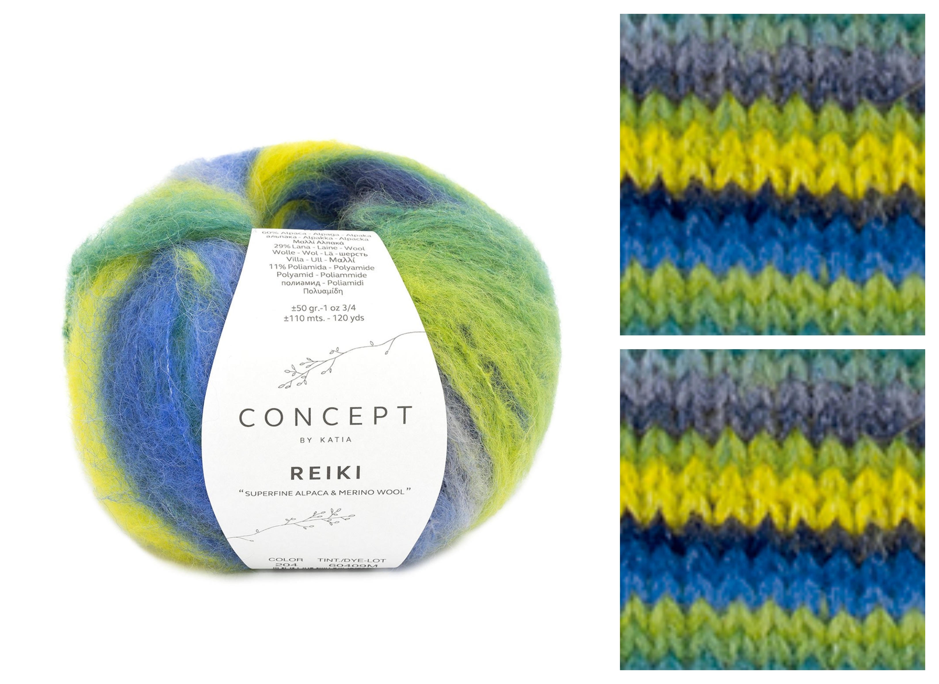 KATIA Reiki - 110 m / 50 g 4. číslo barvy: 204
