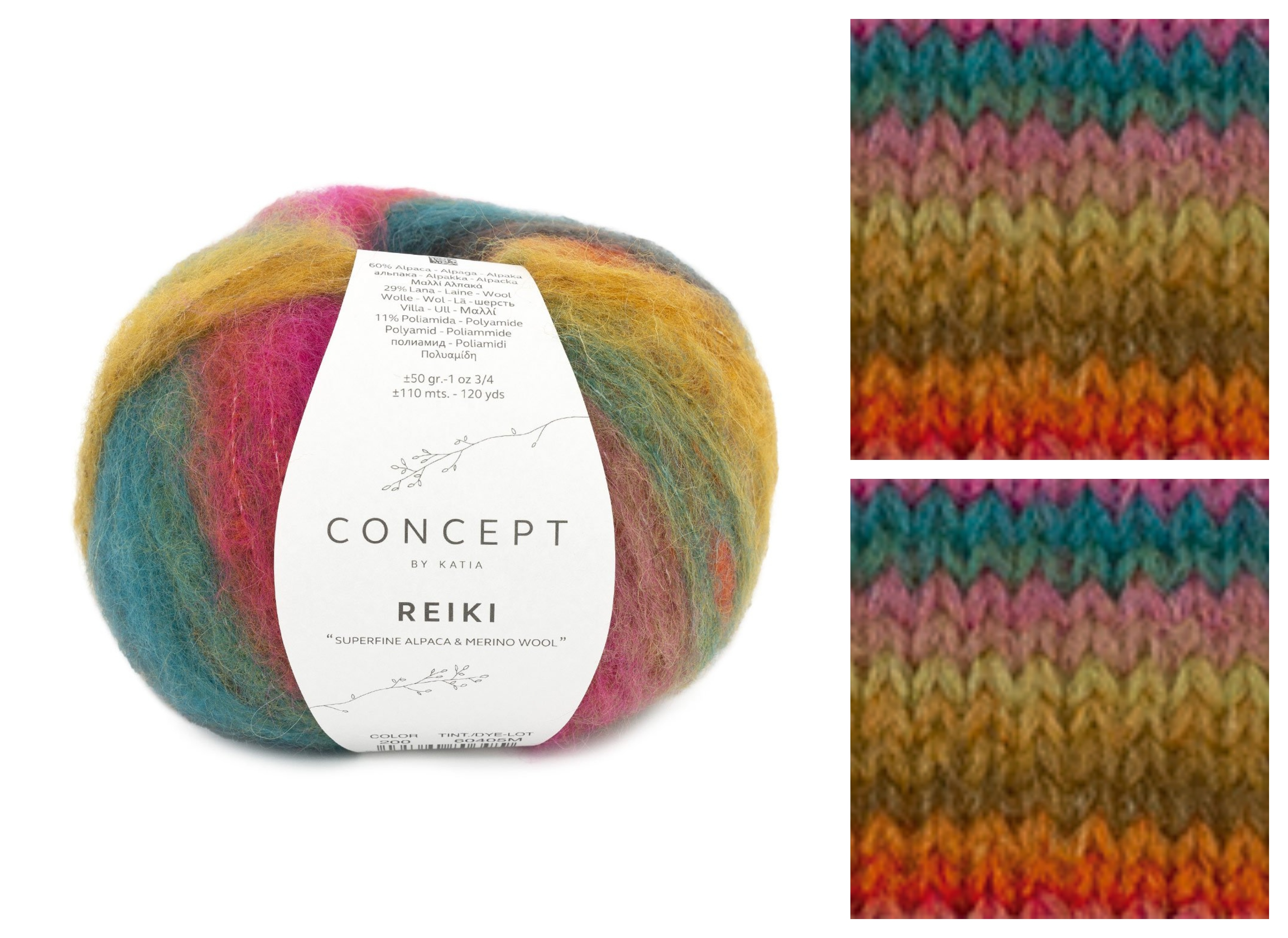 KATIA Reiki - 110 m / 50 g 4. číslo barvy: 200