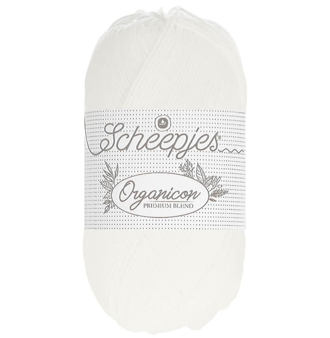 SCHEEPJES Organicon - 170 m / 50 g 2. barva: sněhově bílá, 4. číslo barvy: 219