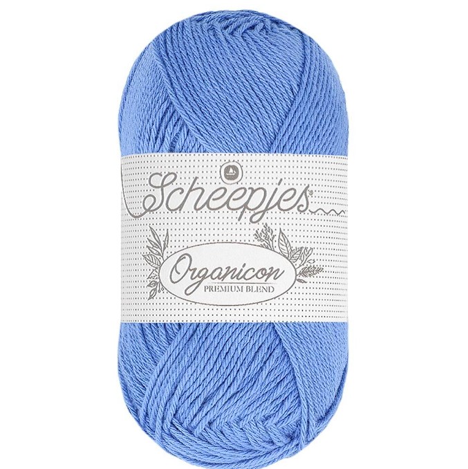 SCHEEPJES Organicon - 170 m / 50 g 2. barva: blankytně modrá ( nebeská ), 4. číslo barvy: 253
