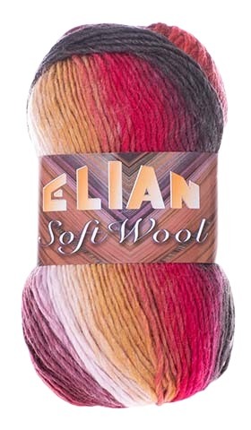 ELIAN Soft Wool - 134 m / 100 g 4. číslo barvy: 040