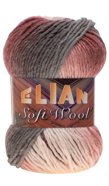 ELIAN Soft Wool - 134 m / 100 g 4. číslo barvy: 354