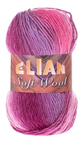 ELIAN Soft Wool - 134 m / 100 g 4. číslo barvy: 836