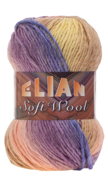 ELIAN Soft Wool - 134 m / 100 g 4. číslo barvy: 185