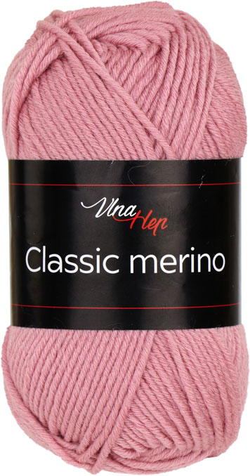 VLNA-HEP Classic merino - 105 m / 50 g 2. barva: starorůžová, 4. číslo barvy: 61071