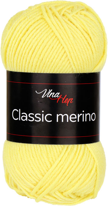 VLNA-HEP Classic merino - 105 m / 50 g 2. barva: žlutá, 4. číslo barvy: 61244