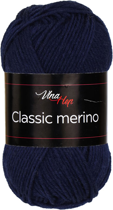 VLNA-HEP Classic merino - 105 m / 50 g 2. barva: pařížská modrá, 4. číslo barvy: 61284