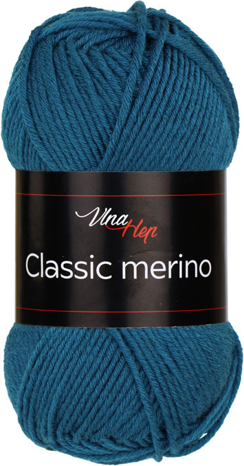 VLNA-HEP Classic merino - 105 m / 50 g 2. barva: petrolejová, 4. číslo barvy: 61299